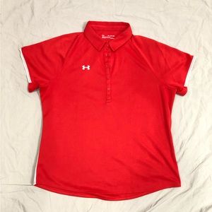 Under Armour. Women’s Golf Polo. Short sleeve. Loose fit. Heat Gear. XXL.